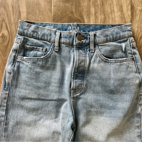 Women’s Ana Blue Jeans High Rise Vintage Straight Size 2 - Picture 3 of 11
